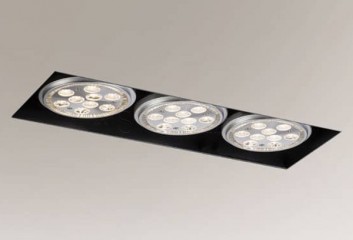 Точечный светильник YATOMI 3 BK Shilo 3332