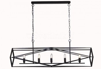 Подвесная люстра CHASSIS Searchlight 7335-5BK