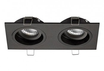 Точечный светильник CHUCK DL 2 SQ ZumaLine 20068-BK