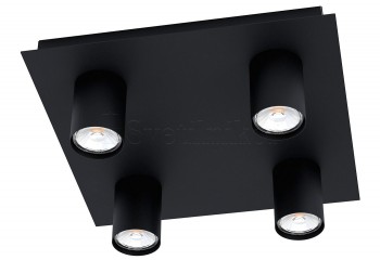 Стельовий світильник VALCASOTTO 4-sq BK Eglo 99516