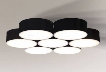 Потолочная люстра ZAMA 7 LED 4000K BK Shilo 8418