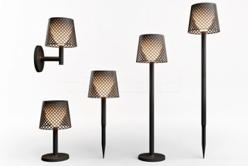 Вуличний світильник бездротовий GRETA 5x1 BK Newgarden LUMGRE080NXSWNW