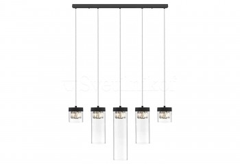 Підвісна люстра GEM 5-L BK ZumaLine P0389-05E-P7AC