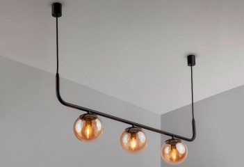 Підвісна люстра FROST 3 BK/BR Imperium Light 603398.05.23