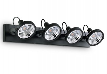 Спот GLIM PL4 BK Ideal Lux 200255
