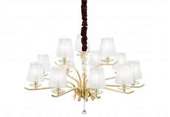 Підвісна люстра PEGASO SP12 BRASS Ideal Lux 197746