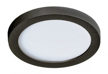 Плафон для ванної кімнати Slim 9 R 4000K (black) Azzardo AZ2835