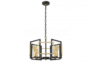 Підвісна люстра PRIMERO Italux PND-44003-4-BK-GD