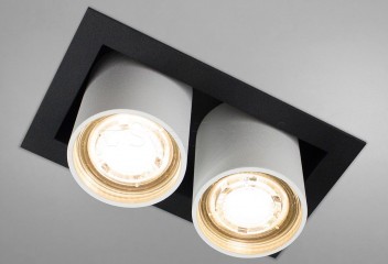 Точечный светильник GOGGLES 2 BK/WH Imperium Light 27324.05.01