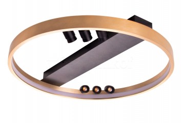 Стельова люстра SERAFINO 60 LED DIM GO/BK Azzardo AZ5832