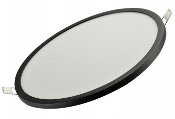 Вбудований плафон для ванної кімнати Slim 22 R 3000K (black) Azzardo AZ4163