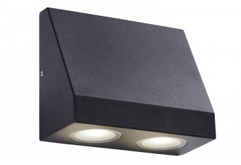 Настенный светильник уличный Outdoor 2 Searchlight 2042-2BK
