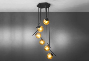 Подвесная люстра GRAPE BK/BR Imperium Light 2556120.05.23