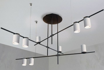 Потолочная люстра JENNY 9 BK/WH Imperium Light 3759120.05.01