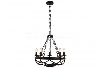 Підвісна люстра CARTWHEEL III Searchlight 8905-5BK