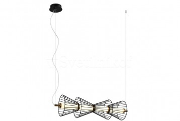 Підвісна люстра SANKE LED Italux PND-63849-4-BK