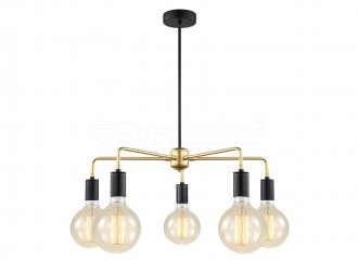Люстра Italux Malene MDM3386/5 BK+GD