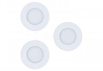 Врізний світильник FUEVA-Z LED IP44 WH 3-set Eglo 900099