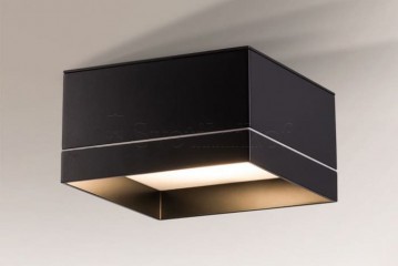 Плафон TOSA LED 3000K IP44 BK Shilo 7732