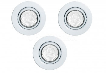 Точечный светильник EINBAUSPOT GU10 WH 3-set Eglo 87382