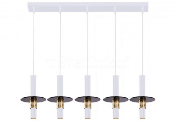 Підвісний світильник ALVITO 5 WH/GO Amplex 0538