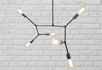 Підвісна люстра DNA BK/CH  Imperium Light 103685.05.09