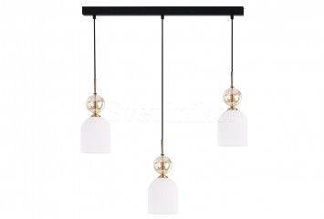 Підвісна люстра SOPHIA 3-L COGNAC/WHITE TK-Lighting 11032