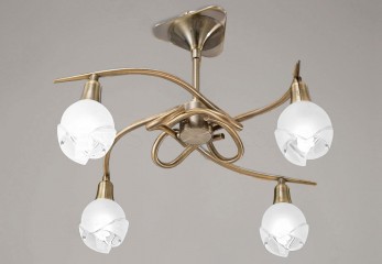 Потолочная люстра BALI CUERO 4 Mantra 1214