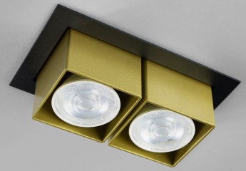 Точечный светильник R2D2 2 BK/GO Imperium Light 304213.05.12