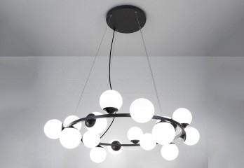 Подвесная люстра FROST 16l BK/WH Imperium Light 14016100.05.01