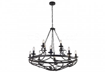 Підвісна люстра CARTWHEEL III Searchlight 8912-12BK