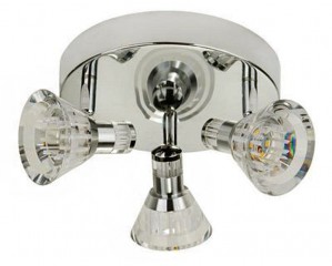 Спот стельовий для ванної Searchlight Flute LED 6363CC