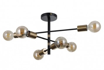 Потолочная люстра PIANSI Italux PND-4025-6-BL-HBR