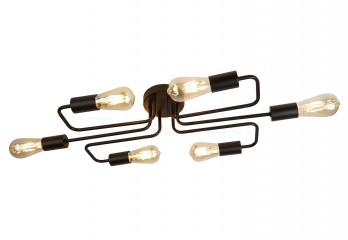 Потолочная люстра Circuit 6 Searchlight 9926-6BK