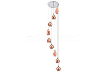 Подвесная люстра AMBER MILANO 9 CO Azzardo AZ3134