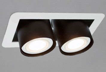 Точечный светильник GOGGLES 2 WH/BK Imperium Light 27624.01.05