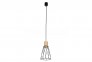 Підвісний світильник MODESTO 16 BK/WOOD TK-Lighting 10155