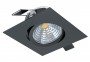 Точковий світильник SALICETO SQ 2700K BK Eglo 98611